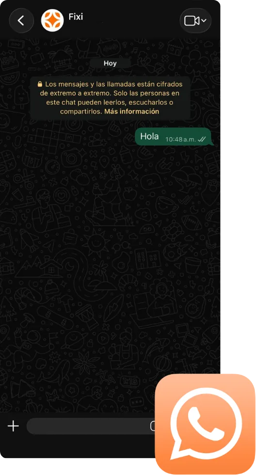 WhatsApp integrado con Fixi